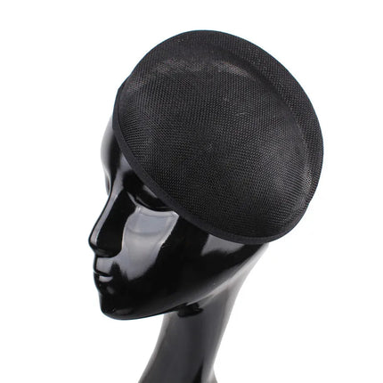 16x19cm Oval Sinamay Button Cap Fascinator Base 5-Pack DIY Millinery Hat Mold