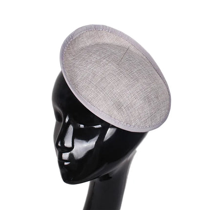 20cm Round Sinamay Fascinator Base DIY Millinery Headpiece Showgirl Hat Base