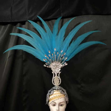 The Stardust Aurora – Premium Feathered Samba Carnival Headdress