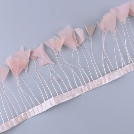 Turkey Feathers Trim Ribbon Fringe