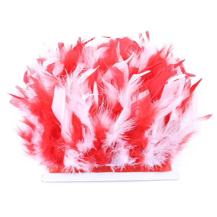 Fluffy Turkey Feathers Trim Ribbon Fringe