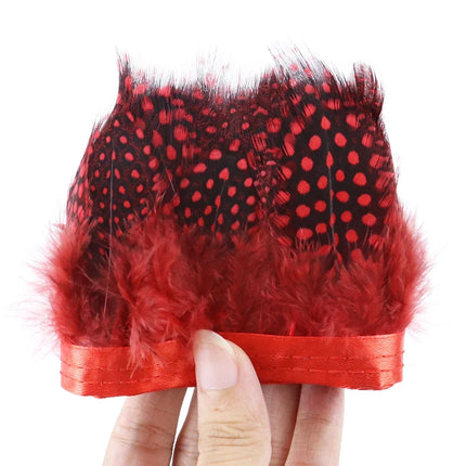 Natural Pearl Feather Fringe Trim 5-8cm