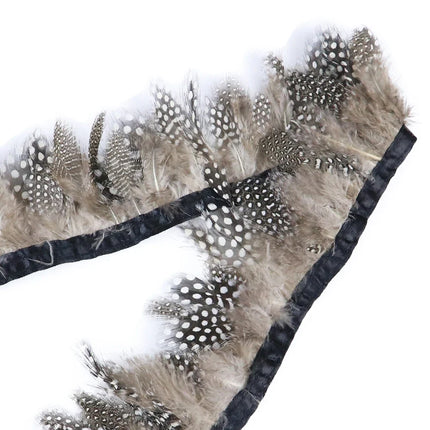 Natural Pearl Feather Fringe Trim 5-8cm