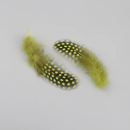 Natural Spotted Guinea Fowl Feathers 100PC