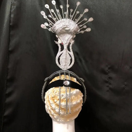 The Stardust Aurora – Premium Feathered Samba Carnival Headdress