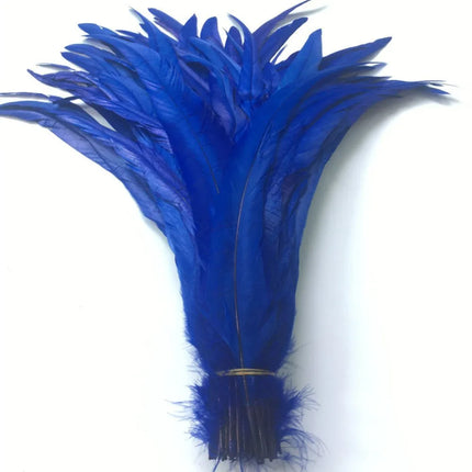 100pcs Natural Rooster Tail Feathers 10-16" Stage Performance Costume Plumes