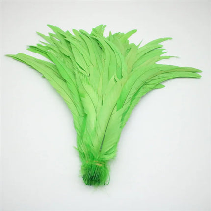 50pcs Natural Rooster Tail Feather Plumes