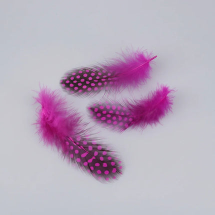 Natural Spotted Guinea Fowl Feathers 100PC