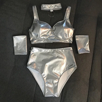 The Stardust Supernova Metallic Set – Pole & Gogo Dance Bikini