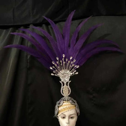 The Stardust Aurora – Premium Feathered Samba Carnival Headdress