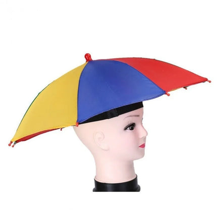 Foldable Rainbow Sunshade Umbrella Hat