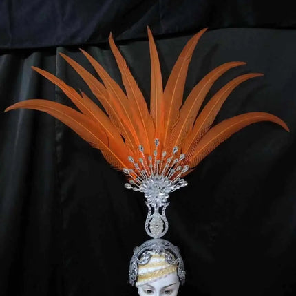 The Stardust Aurora – Premium Feathered Samba Carnival Headdress