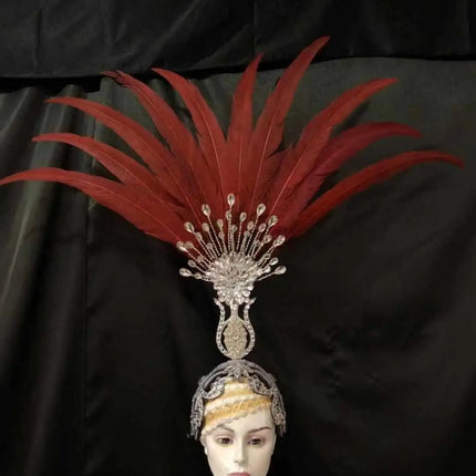 The Stardust Aurora – Premium Feathered Samba Carnival Headdress
