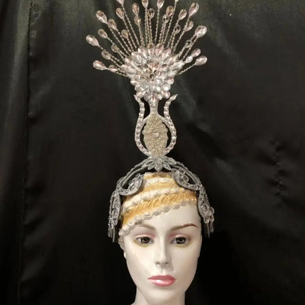 The Stardust Aurora – Premium Feathered Samba Carnival Headdress