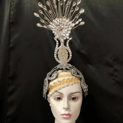 The Stardust Aurora – Premium Feathered Samba Carnival Headdress