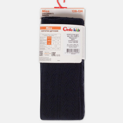 Conte-Kids Cotton Tights Miss 617 - Lace Pattern