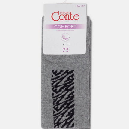 Cotton Socks Conte Comfort 570 - Zebra Stripes