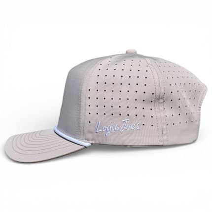 Golf Neon Arrow Sign Golf Hat | Snapback Cap | Built-in Magnetic Ball Marker Holder + Marker Included | Adjustable Light Gray