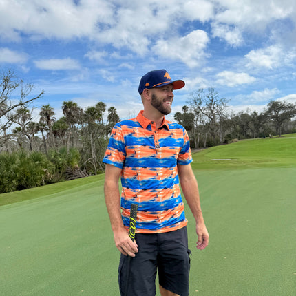 Dino Nugget Golf Hat | Snapback Cap | Built-in Magnetic Ball Marker Holder + Marker Included | Dinosaur Chicken | Adjustable