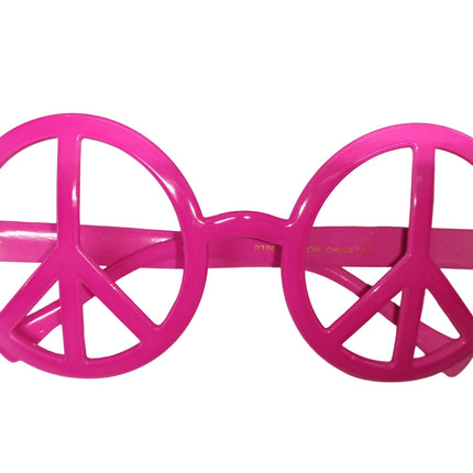 Peace Sign Glasses Pink