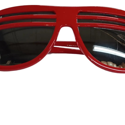 Half Shutter Shades Retro 80s Aviator Style Sunglasses Mirrored Lens
