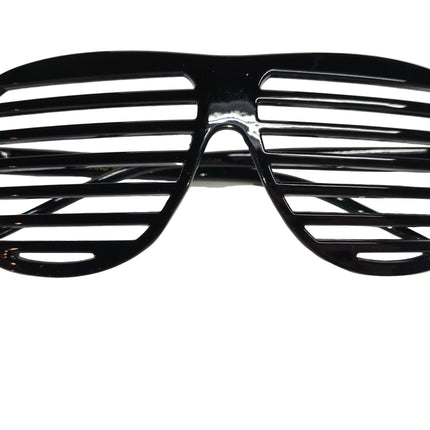 Black Aviator Shutter Shade Glasses