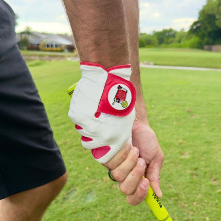 Transfusion Cabretta Leather Golf Glove | Premium Golf Glove with Magnetic Ball Marker | Left & Right Hand | Standard & Cadet Sizes