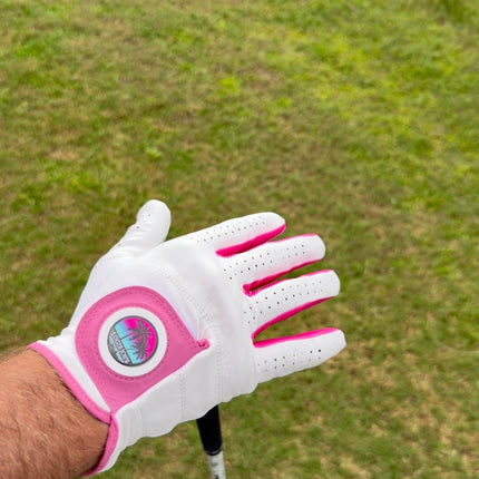 Logie Joe's Cabretta Leather Golf Glove | Premium Golf Glove with Magnetic Ball Marker | Left & Right Hand | Standard & Cadet Sizes