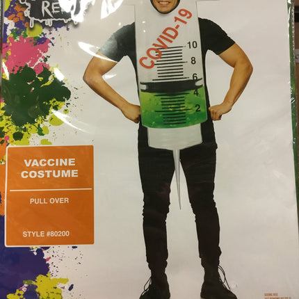 Syringe Vaccine Pullover Adult Covid Costume