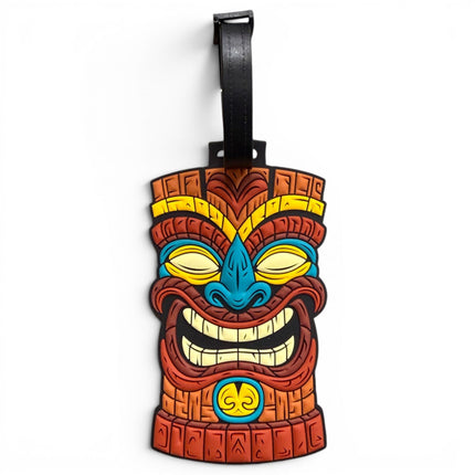 Tiki Totem Clip-On Tag | Multi-Use Bag Tag, Travel Tag, Golf Accessory