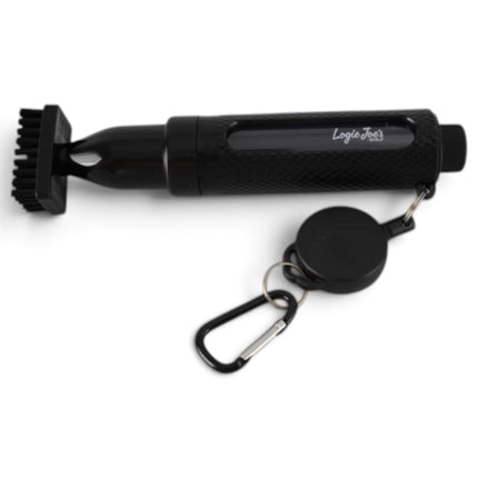 Logie Joe's Club Scrub Brush | Refillable Golf Club Cleaner | Retractable Clip, Strong Bristles & Golf Bag Attachment