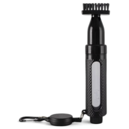 Logie Joe's Club Scrub Brush | Refillable Golf Club Cleaner | Retractable Clip, Strong Bristles & Golf Bag Attachment