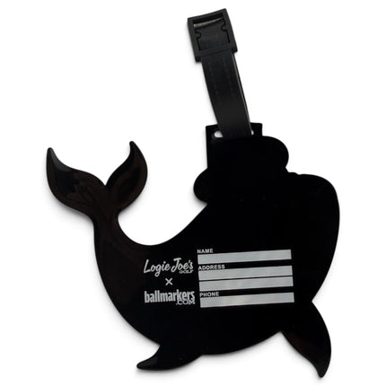 Blue Whale Clip-On Tag | Multi-Use Bag Tag, Travel Tag, Golf Accessory