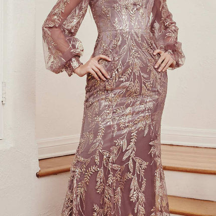 Cinderella Divine J816 Removable Long Sleeve Off the Shoulder Gown