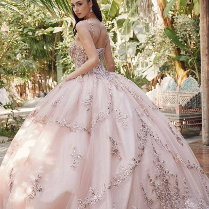 Juliet JT1450J Poofy Sweetheart Corset Boned Quinceanera Ball Gown
