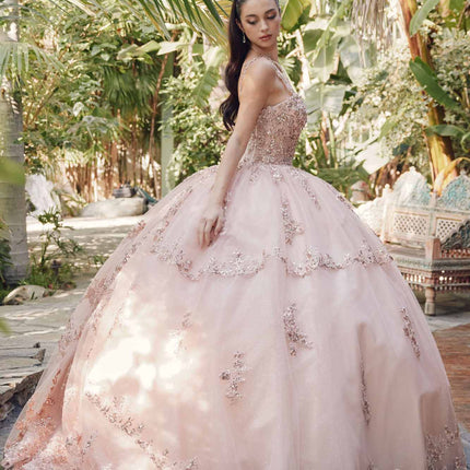 Juliet JT1450J Poofy Sweetheart Corset Boned Quinceanera Ball Gown
