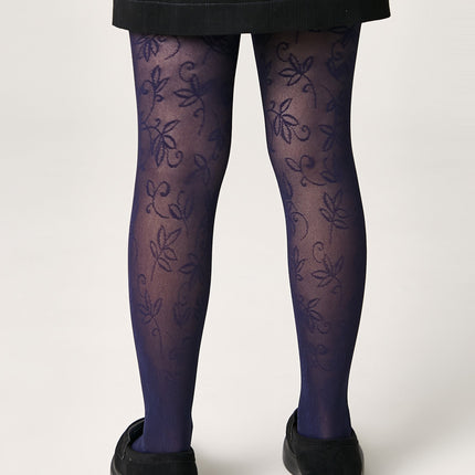 Conte Tights for girls Ketty 40 Den - Floral Pattern