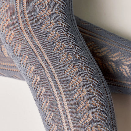 Conte-Kids Cotton Tights Miss 617 - Lace Pattern