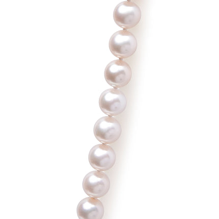 14K Yellow Gold 8.0x8.5mm Akoya Pearl Strand Necklace