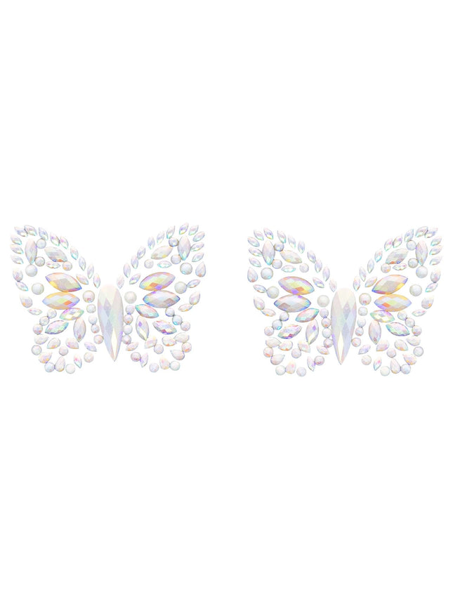 Chrysalis Glow-in-the-Dark Nipple Jewel Stickers - Clear - O/S