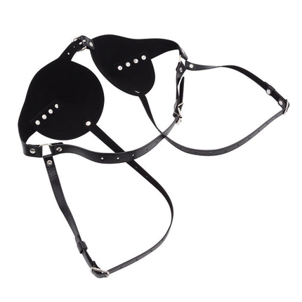Faux Leather Sculpted Push-Up Bralette Bra Top