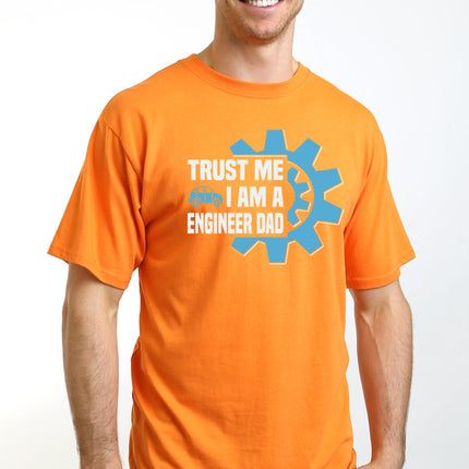 Trust Me I'm a Engineer Dad Men's Bamboo Viscose/Organic Cotton Short Sleeve Graphic T-Shirt
