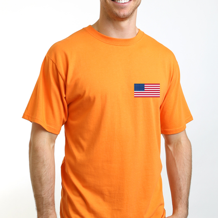 American Flag Men's Bamboo Viscose/Organic Cotton Short Sleeve Graphic T-Shirt