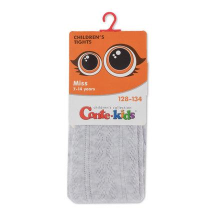 Conte-Kids Cotton Tights Miss 617 - Lace Pattern