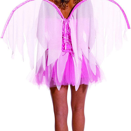 Pink Fantasy Fairy Teen Costume with Wings 12-16