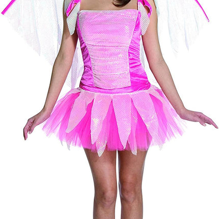 Pink Fantasy Fairy Teen Costume with Wings 12-16