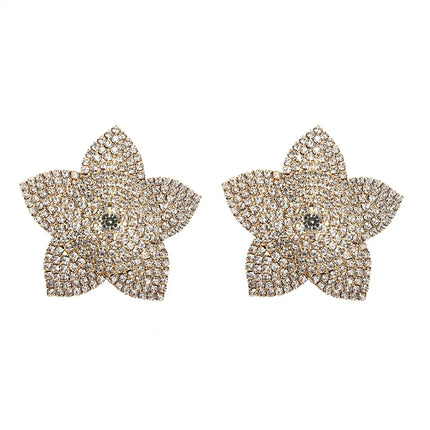 Sparkly Rhinestone Star Reusable Nipple Pasties Self-Adhesive Breast Covers