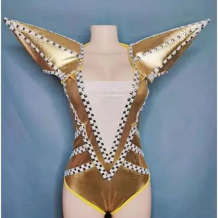 Rock Punk Epaulet Collar Jumpsuit & Concert Performance Costume