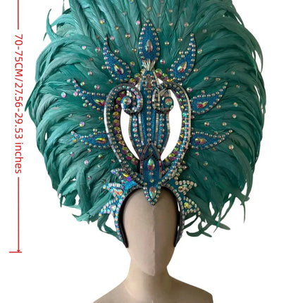 The Stardust Copacabana Feather Crown – Samba Parade Headdress