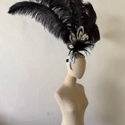 The Stardust Empress – Deluxe Feathered Samba & Carnival Crown